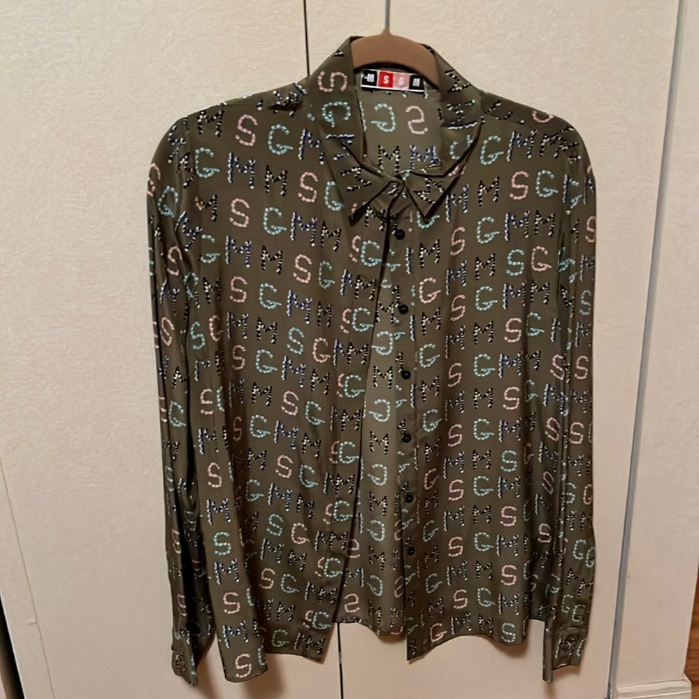 MSGM silk blouse size EUR 46 never worn